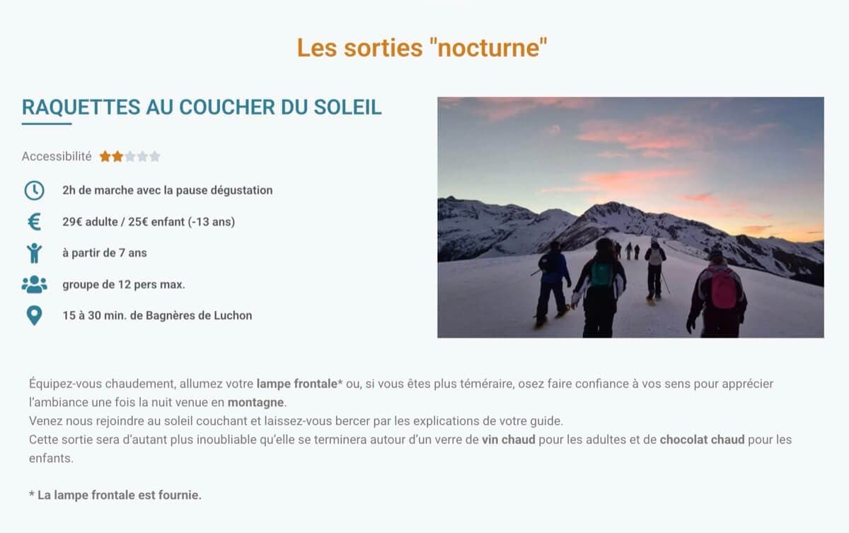 Page d'accueil du site Passion Montagne